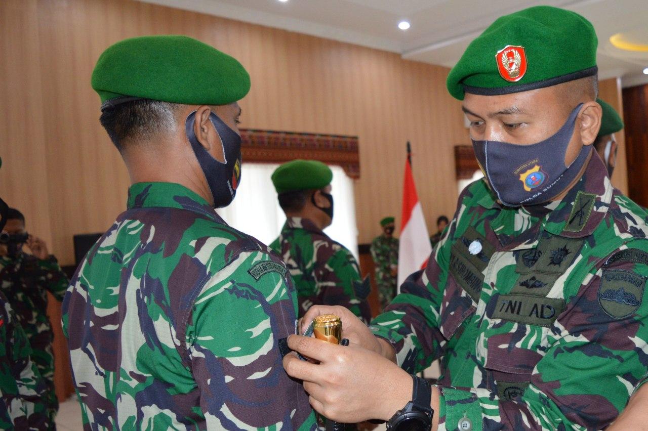 Dandim 0212/Tapsel Lantik 38 Orang Prajurit
