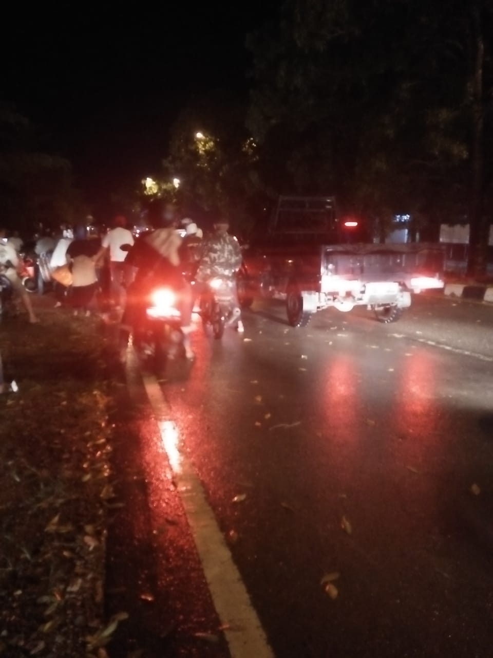 Batam Diguyur Hujan Jalan Trans Barelang Banjir