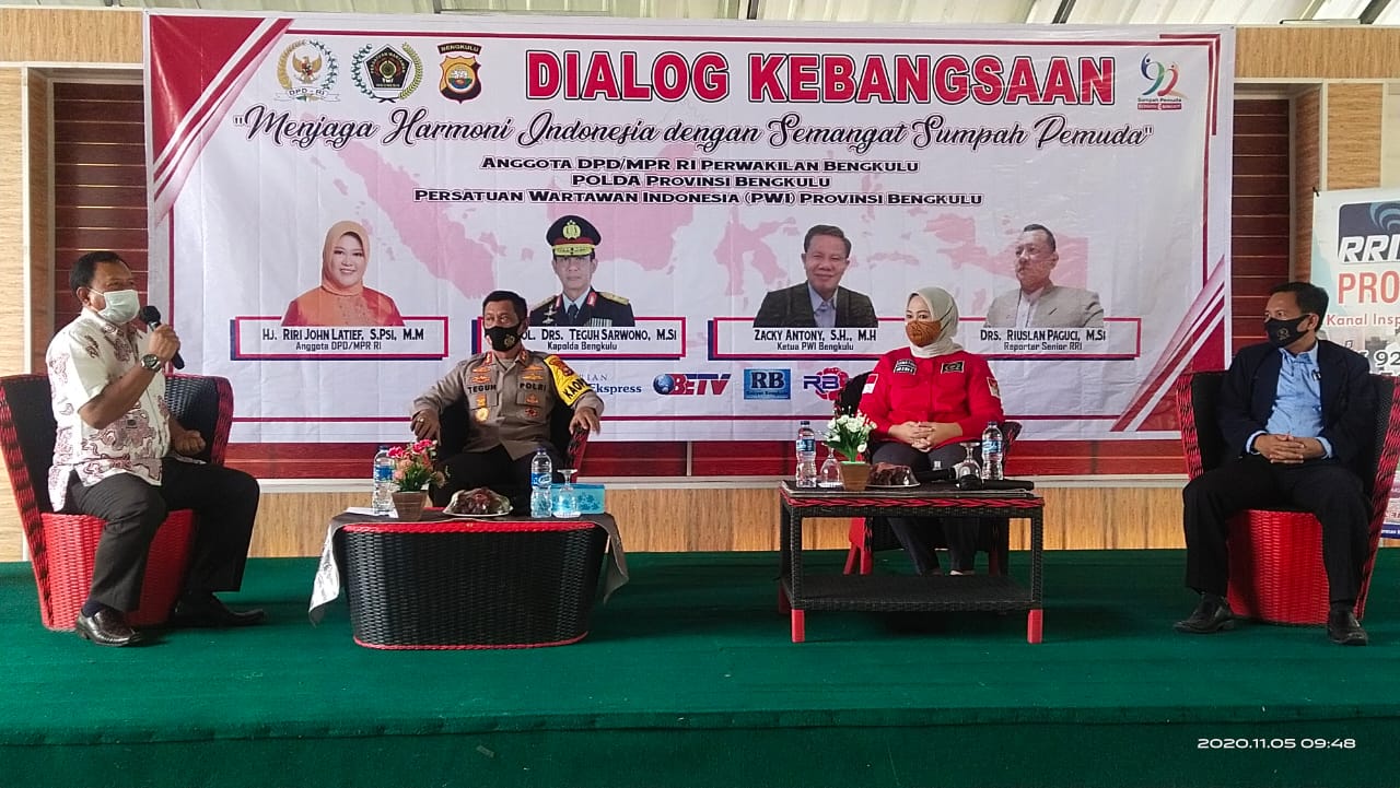 Dialog Kebangsaan Lintas Sinergi di Bengkulu Bahas Isu Terkini Covid-19