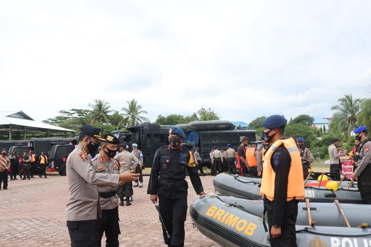 Polda Bengkulu Siap Sigap Tanggulangi Bencana dan Penerapan Prokes Covid-19