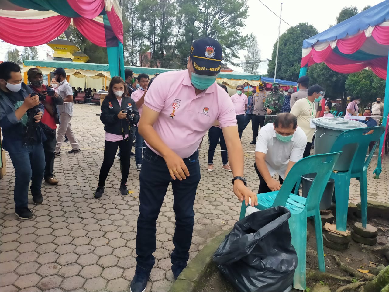 Bupati Karo Hadiri Simulasi Pemungutan dan Perhitungan Suara