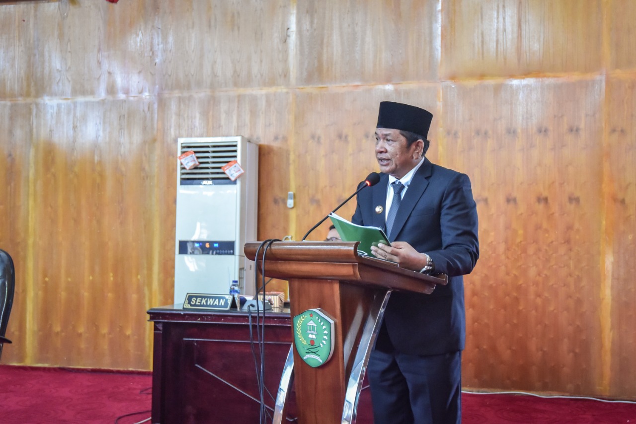 Jawab Pandangan Fraksi Walikota Padangsidimpuan Sampaikan Nota Ranperda APBD 2021