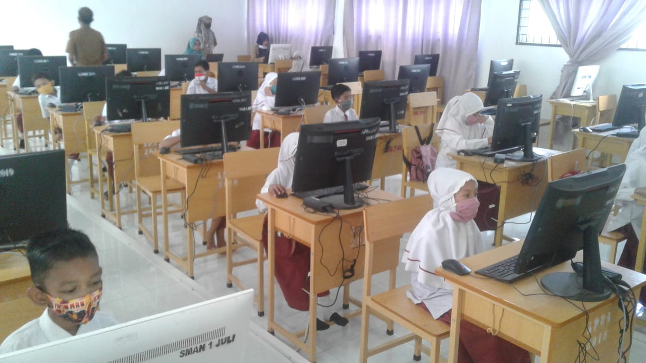 Ratusan Siswa SD di Kecamatan Juli Bireuen  Ikuti Asesmen Kompetensi Minimun ( AKM)