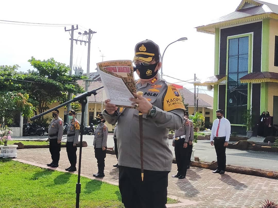 AKBP Ikhwan Lubis Pimpin Sertijab 5 Perwira di Jajaran Polres Batu Bara