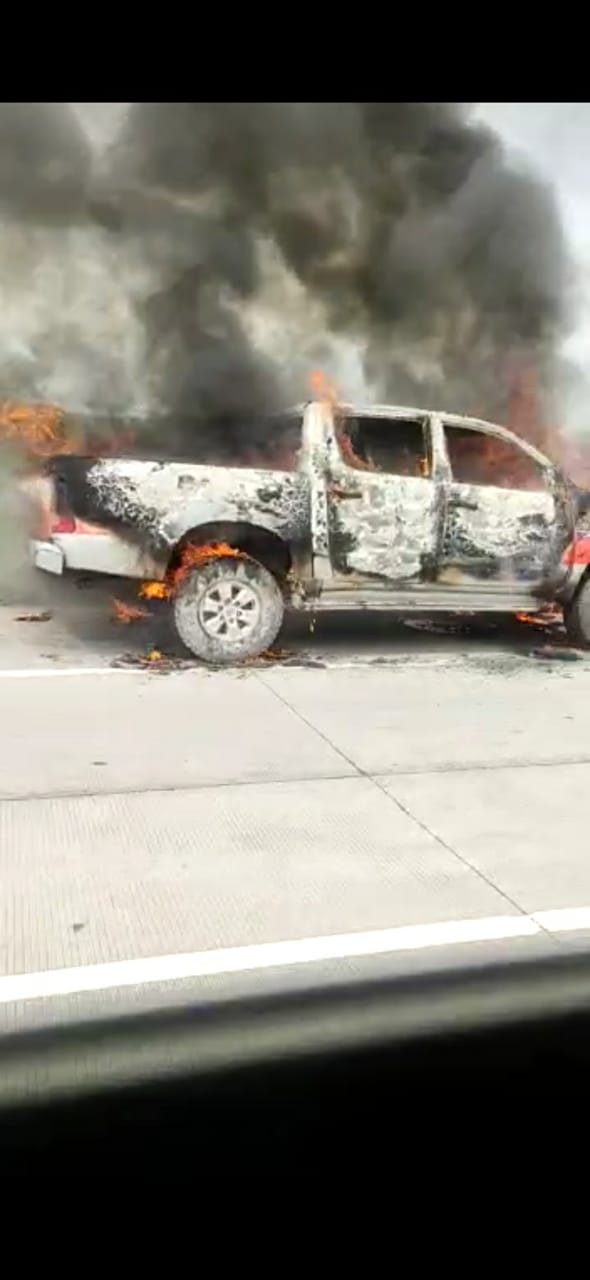 Mobil Dinas BPPRD Batu Bara Hangus Terbakar 