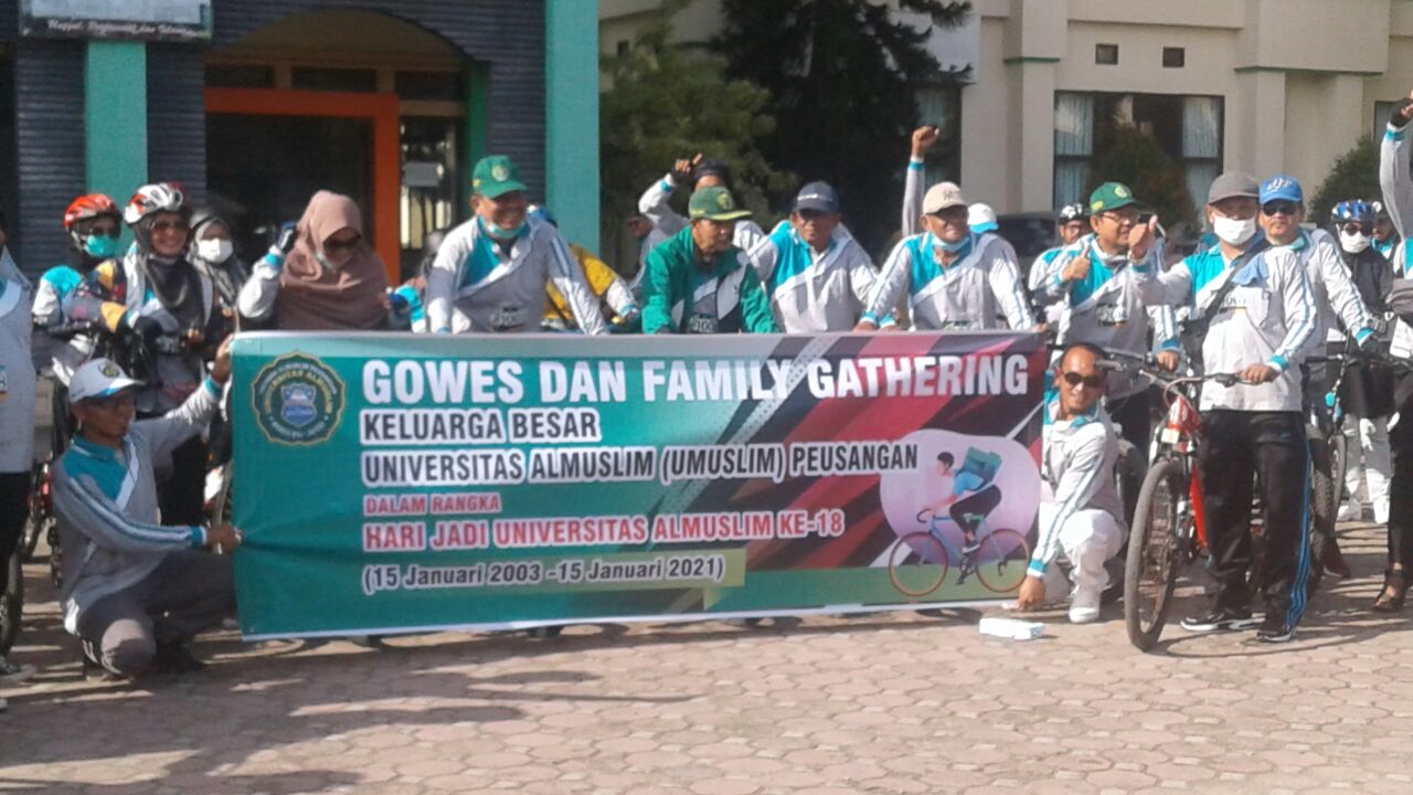 Gowes dan Family Gathering Meriahkan Hari Jadi Universitas Almuslim ke-18
