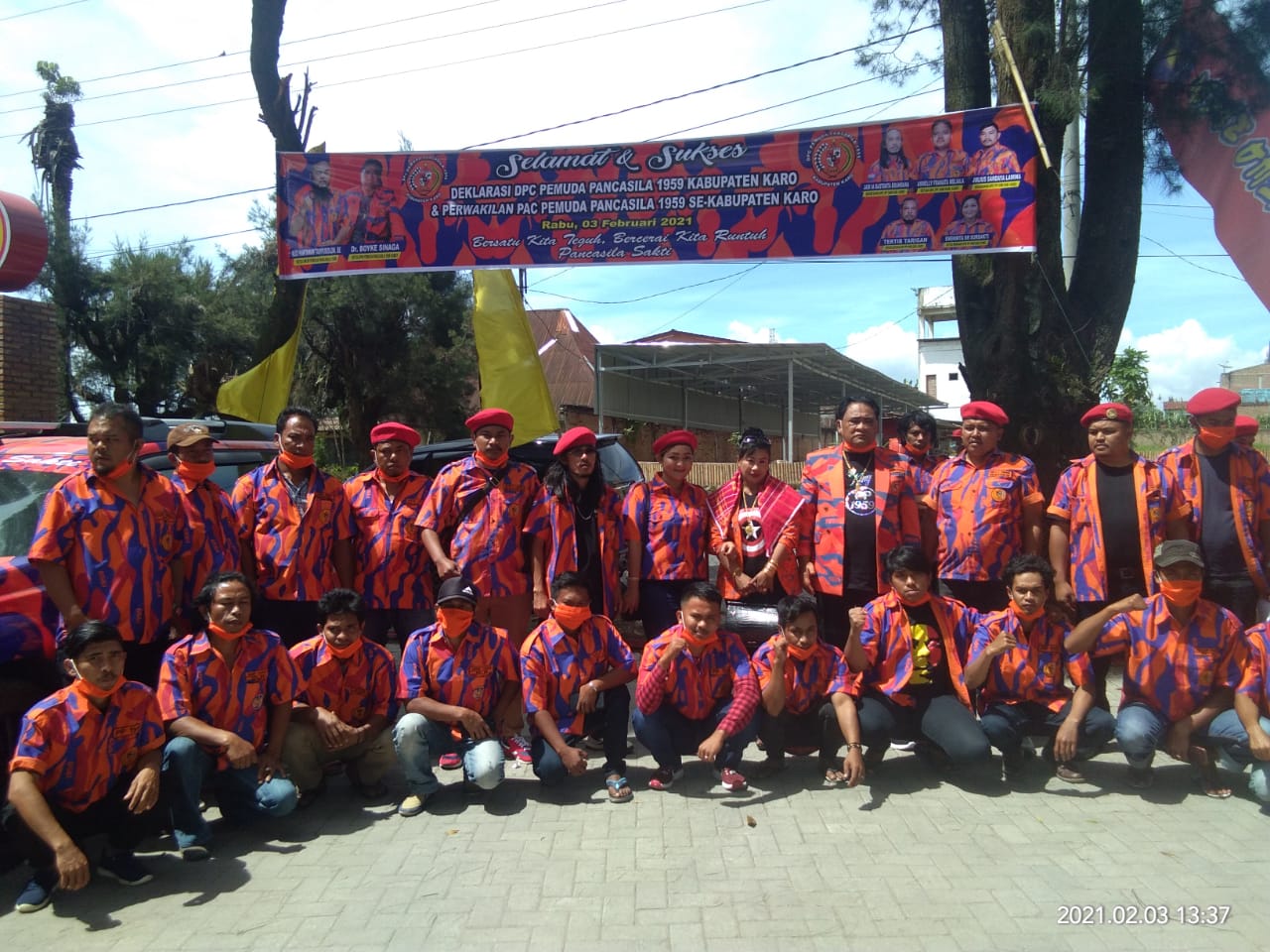 Usai Terima Mandat Pemuda Pancasila Karo Gelar Silaturrahmi dan Syukuran