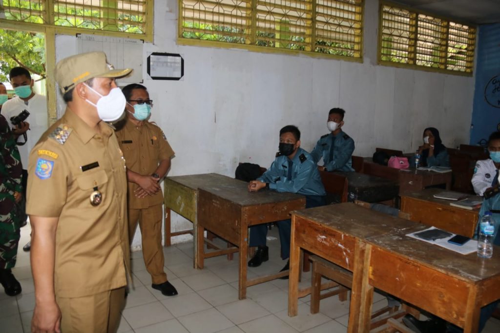 Wawali dan Forkopimda Monitoring KBM Tatap Muka