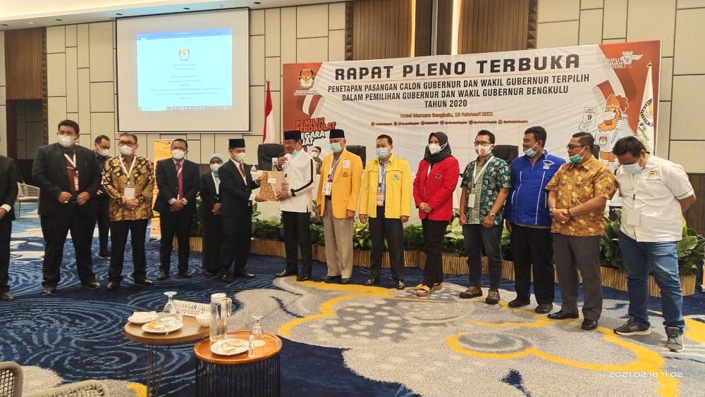 Sah Jadi Pemenang Pilgub Bengkulu Rohidin-Rosjonsyah Raup 418.080 Suara