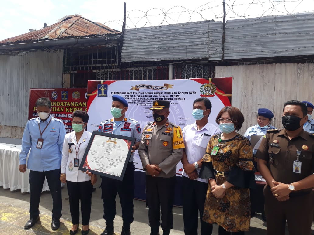 Ciptakan WBK dan WBBM Kepala Rutan Kelas II B Kabanjahe Deklarasikan Janji Kinerja