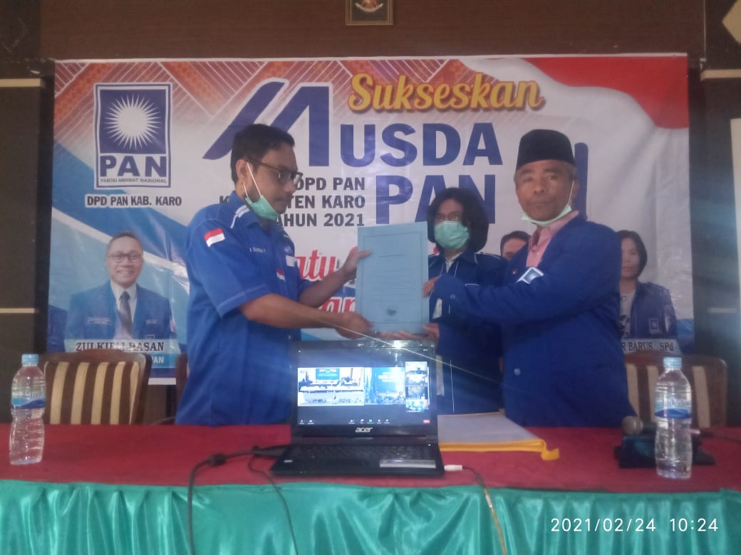 Musda Partai PAN Karo M Rafi Ginting Terpilih Jadi Ketua