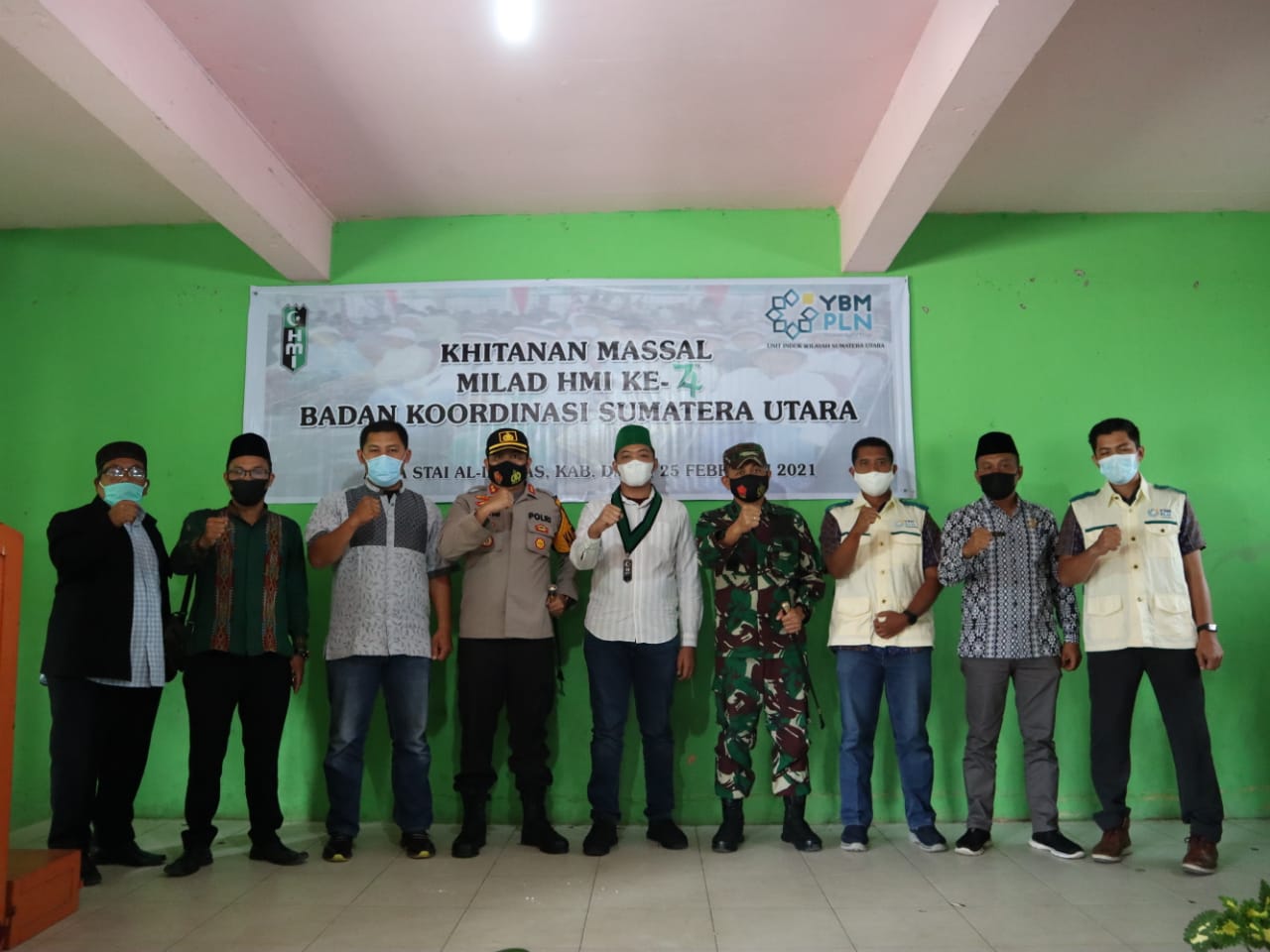 Kapolres Dairi Hadiri Pelaksanaan Khitan Massal oleh HMI di STAIS Al-Ikhlas