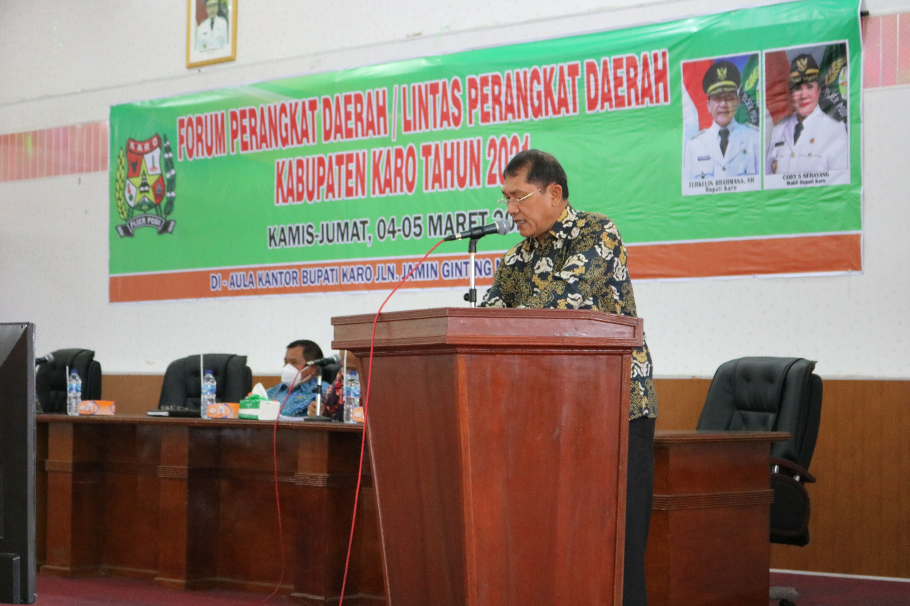 Bupati Karo : Pembangunan Yang Baik Harus Didukung Dengan Data Valid Dan Akurat