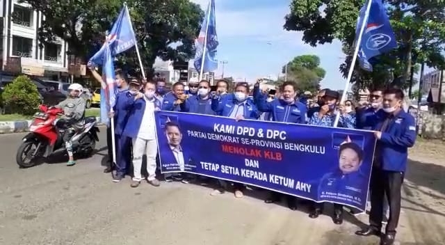 Tolak KLB Sumut Demokrat Bengkulu Sambangi Kanwil Kemenkumham 