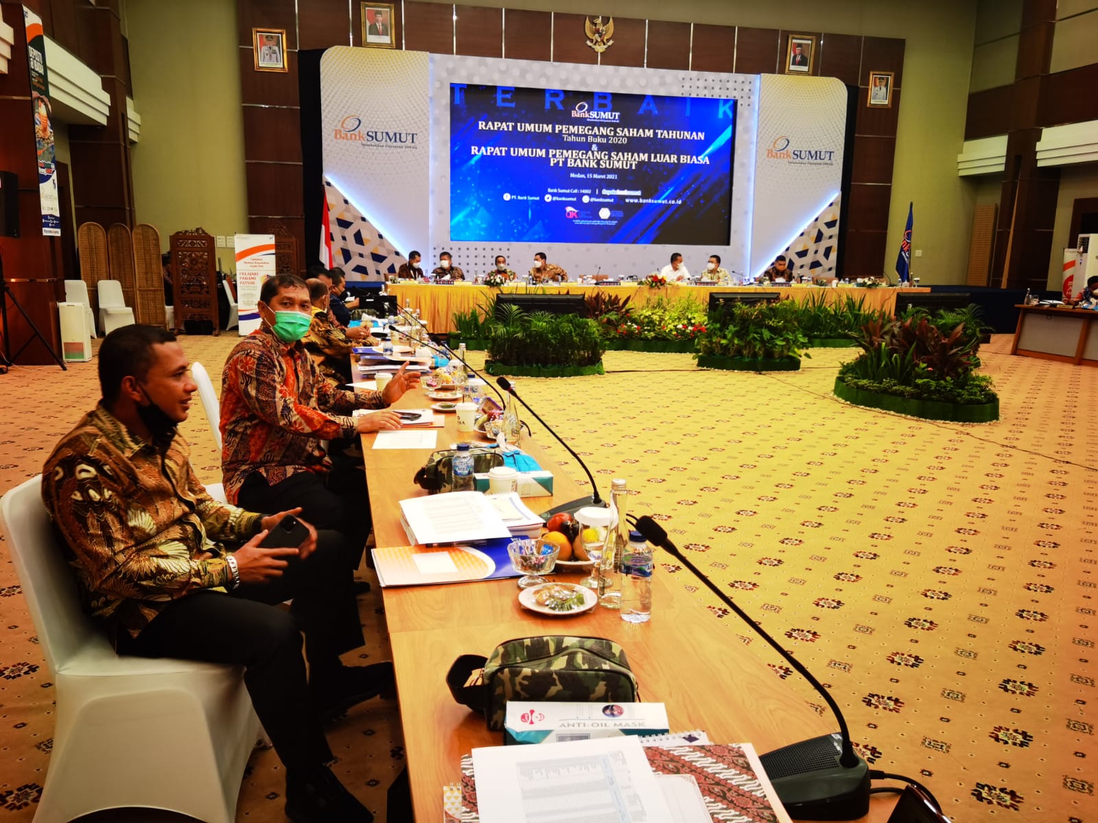 Bupati Karo Hadiri RUPS PT Bank Sumut 2021