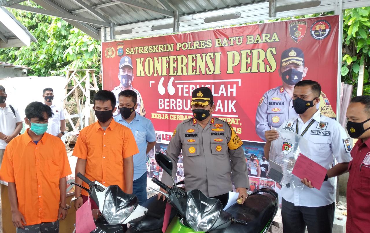 Jual Sepeda Motor Curian di Marketplace Pemuda Ini Diamankan Polres Batu Bara