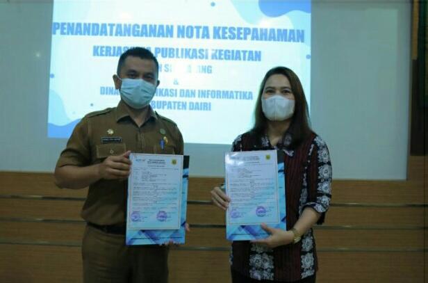 Berbenah Menuju WBBM KPPN Sidikalang Tandatangan Kesepakatan Bersama Kominfo Dairi