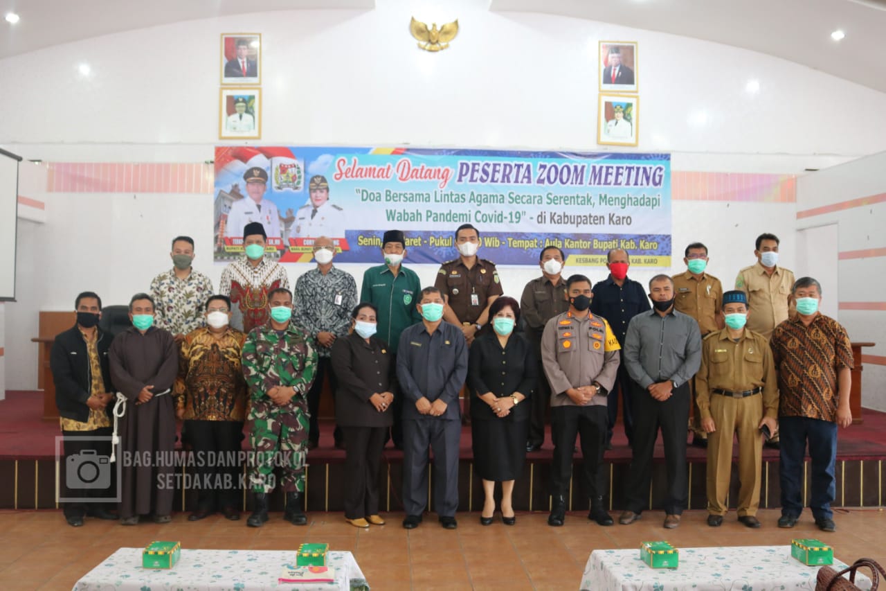 Forkopimda Karo dan Tokoh Lintas Agama Gelar Doa Bersama