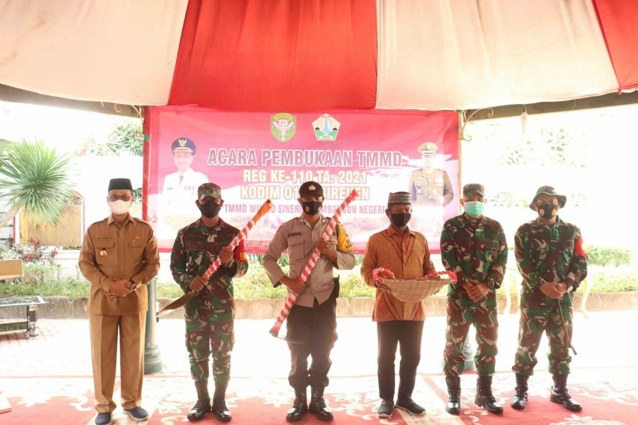 Selain Pembangunan Fisik TMMD ke-110 Dirangkai dengan Penyuluhan dan Kebangsaan