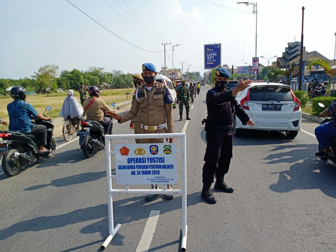 Polda Aceh dan Tim Gabungan Jaring Pelanggar Prokes 