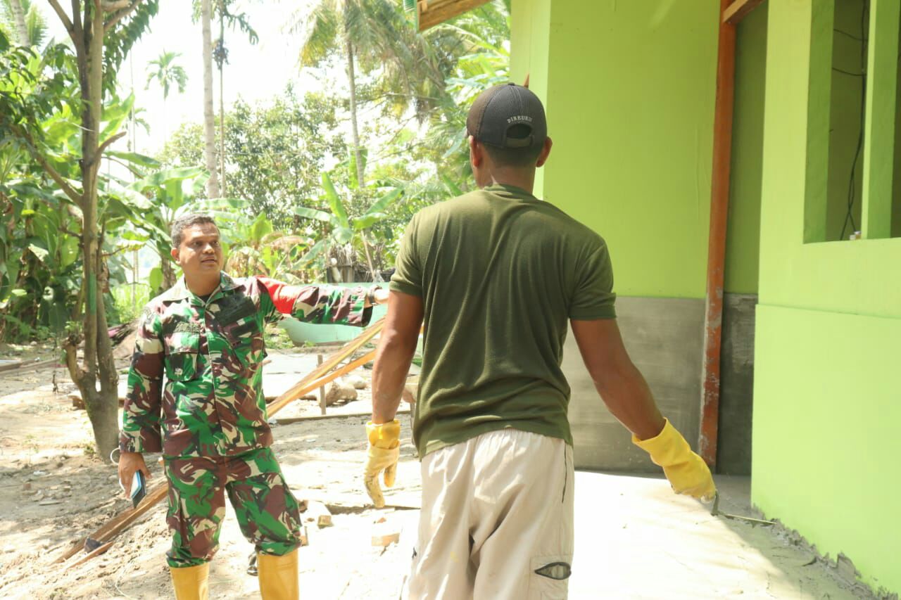 Dansatgas TMMD Pantau Desa Alue Limeng Bireuen