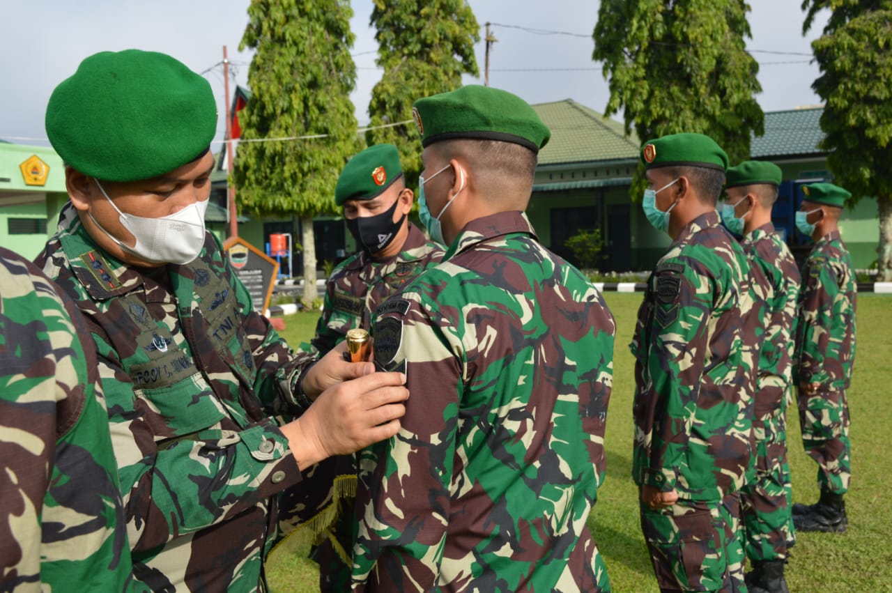 Kodim 0212/Tapsel Gelar Upacara Korps Raport Kenaikan Pangkat
