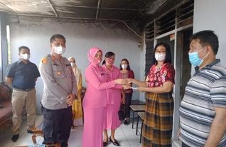 Kapolsek Medan Area Kunjungi Jajaran yang Tertimpa Musibah