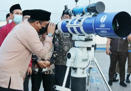Walikota Medan Pantau Langsung Rukyatul Hilal Penentuan Awal Ramadhan