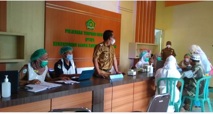 Persiapan Keberangkatan CJH Way Kanan Jalani Vaksinasi Covid-19