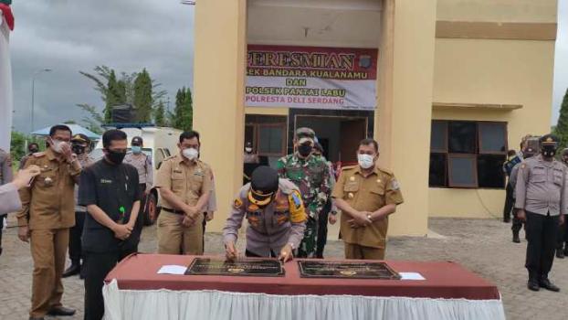 Kapolres Deli Serdang Resmikan Dua Polsek Baru