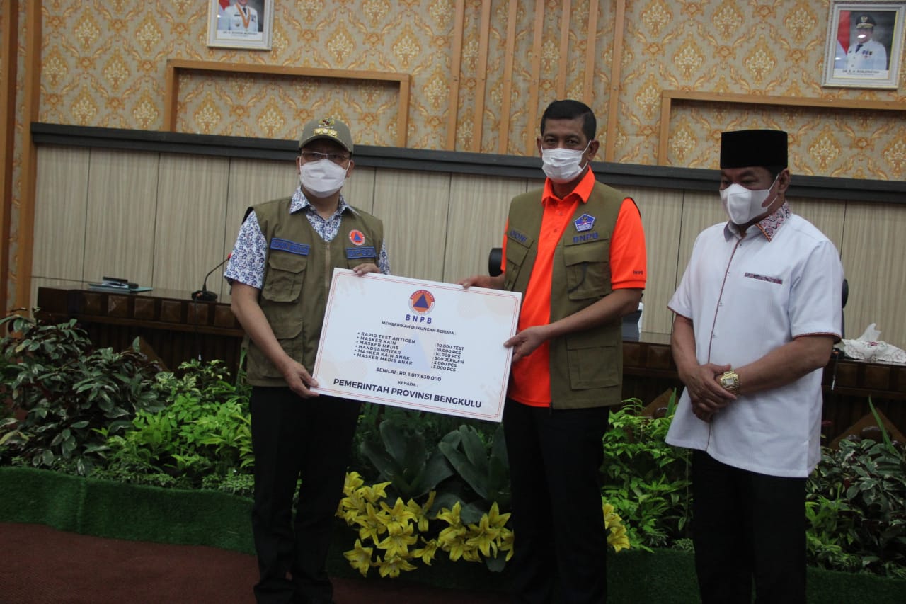 Bengkulu Peringkat Ke-5 Provinsi dengan Jumlah Kasus Aktif Covid-19 Terendah