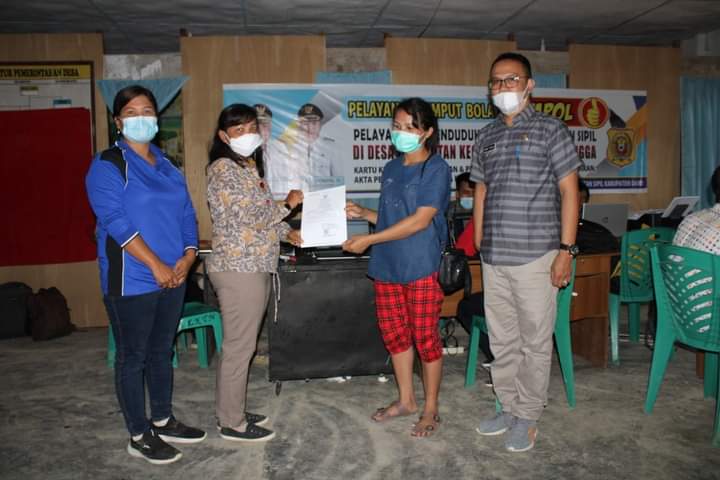 Desa Longkotan Dapat Kunjungan “Jempol” Adminduk Dukcapil Dairi