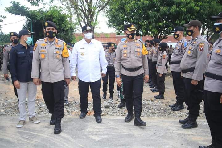 Apel Gelar Pasukan Labuhanbatu Siap Laksanakan PSU