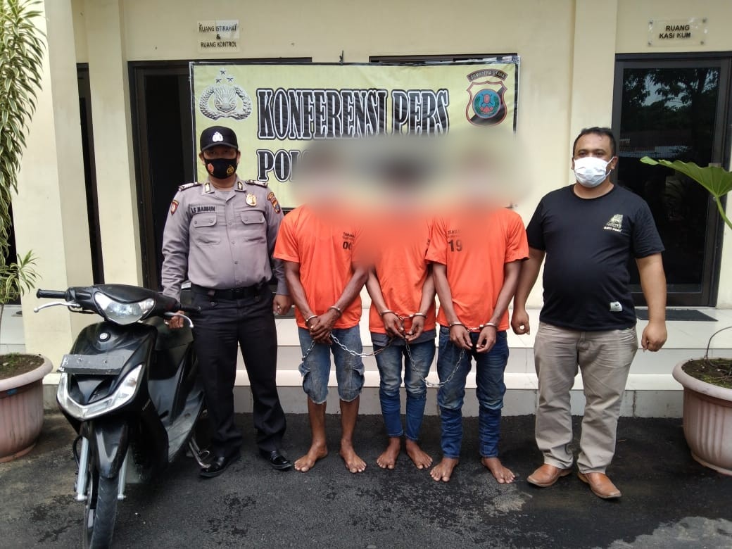 Polsek Sunggal Ciduk Berhasil Ciduk Pelaku Curanmor dan Penadah