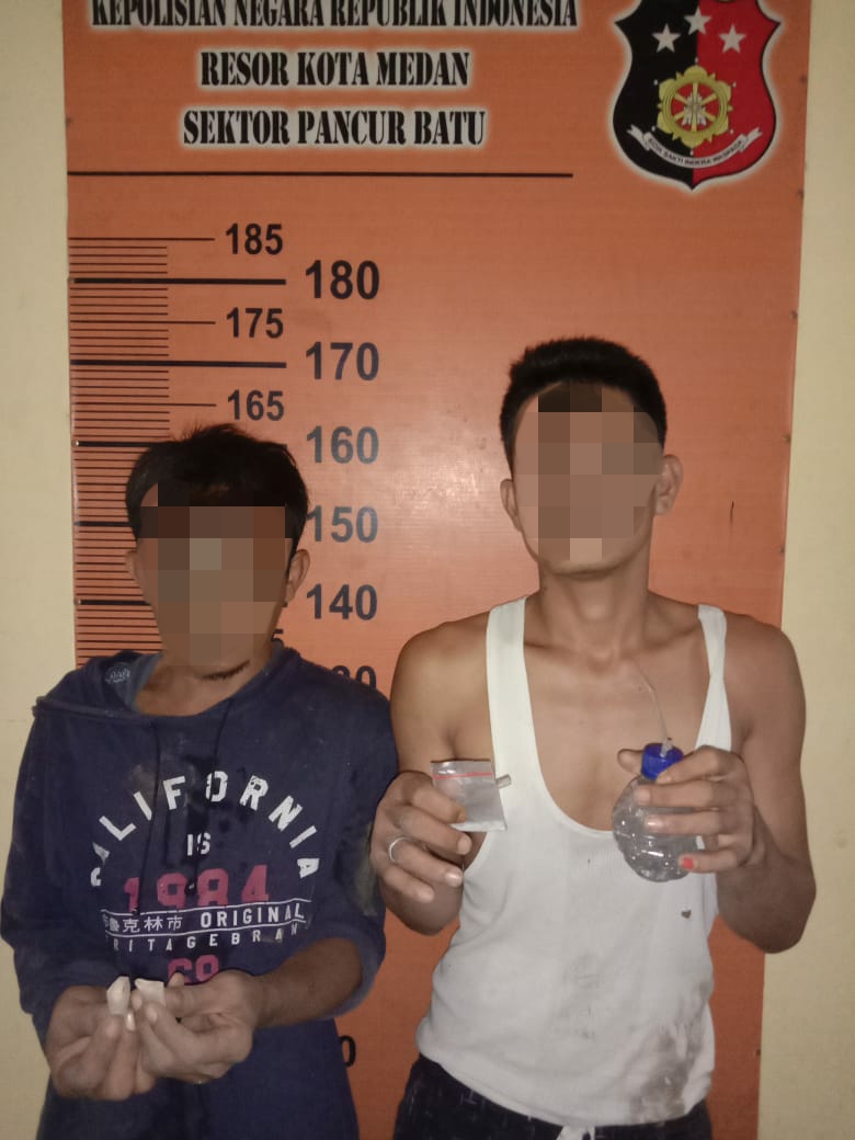 Seminggu Menjabat Kanit Reskrim Polsek Pancur Batu Ciduk Pengedar Sabu dan Ganja