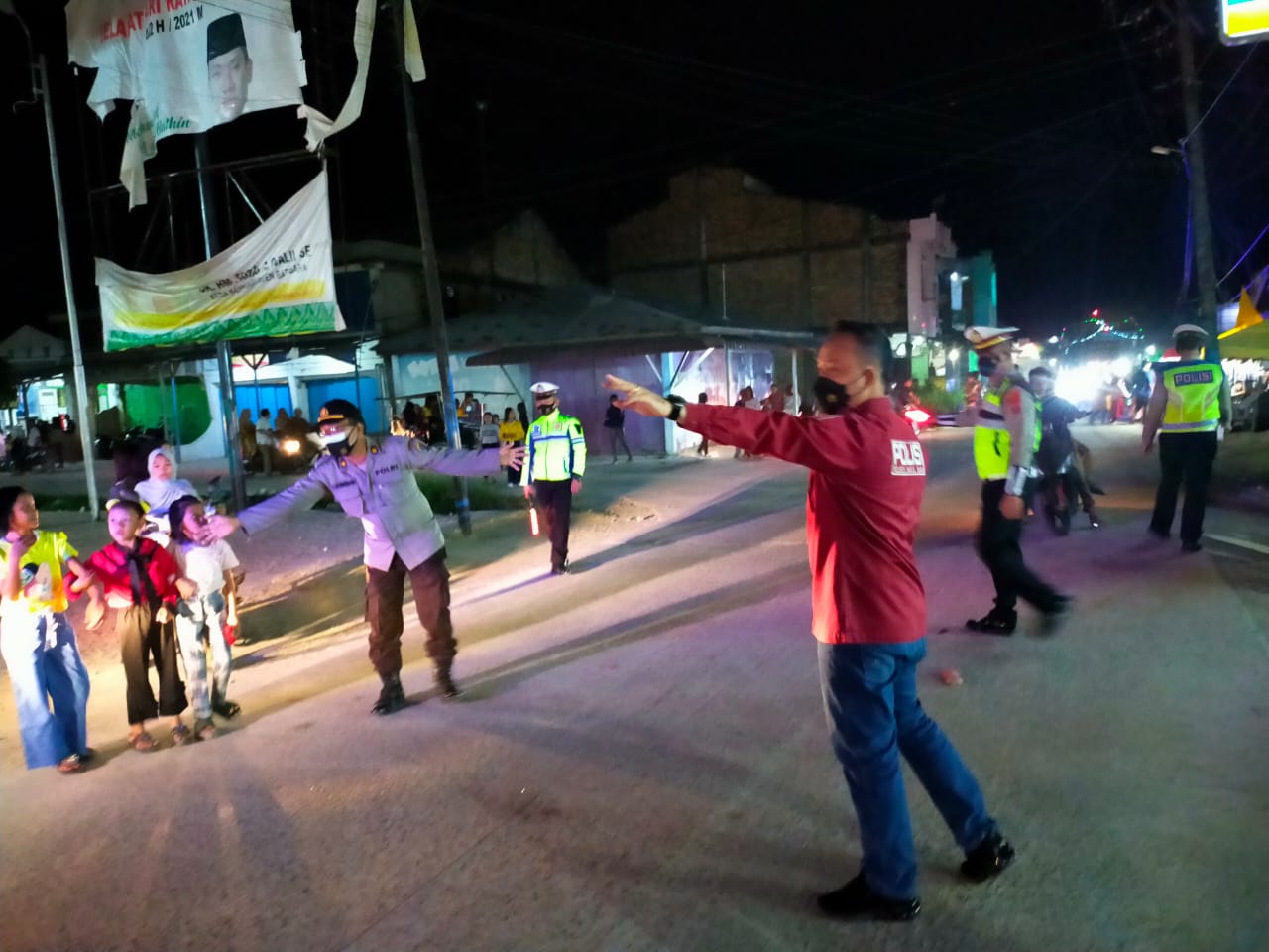 Jaga Kondusifitas Polres Batu Bara Terus Giatkan Patroli Malam