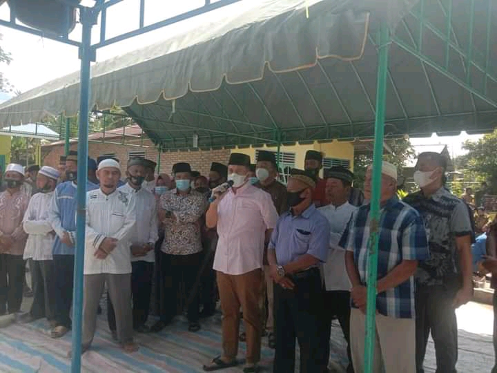 Bupati Batu Bara Melayat Ke Rumah Duka Almarhum Kades Tanah Tinggi