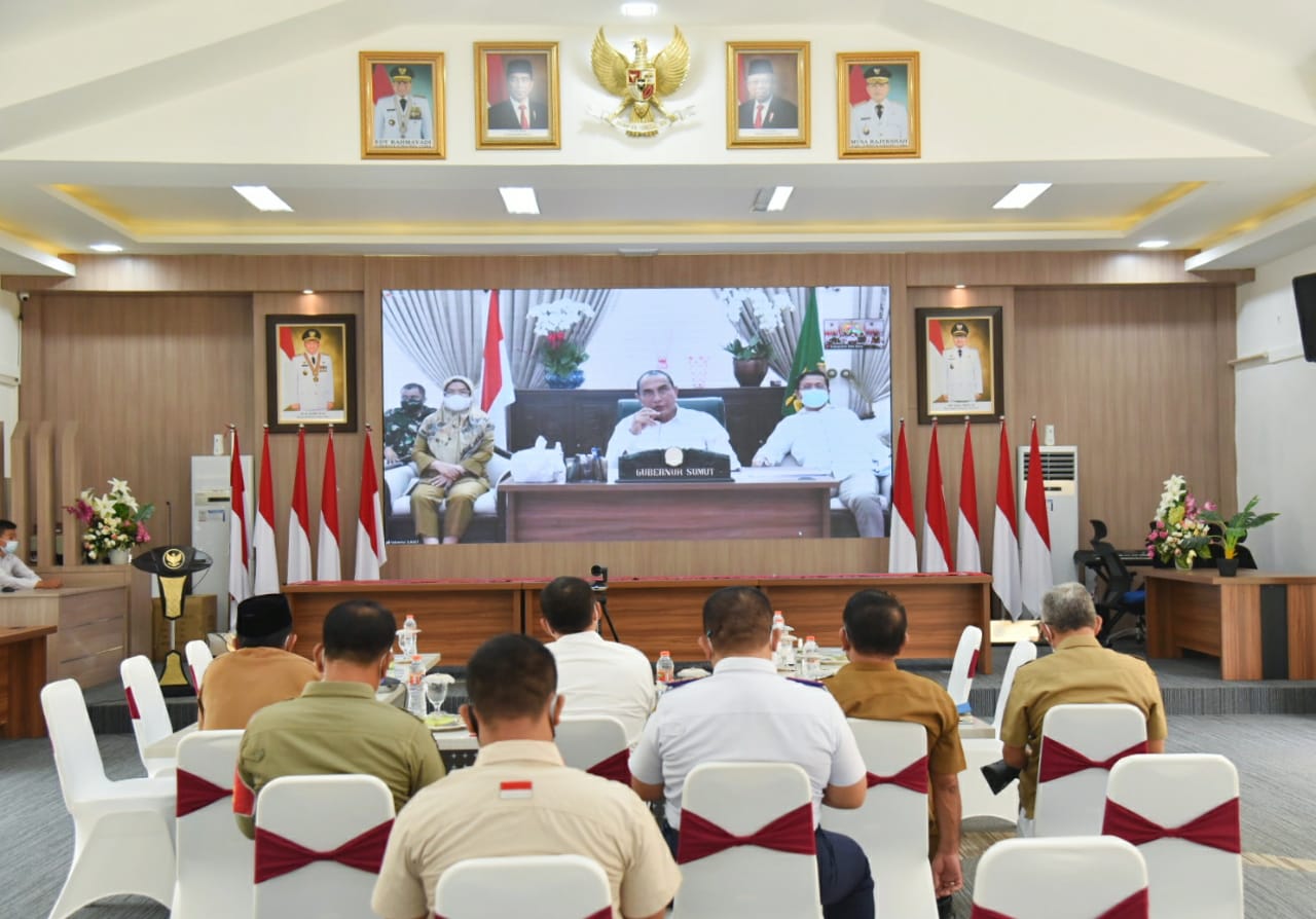 Bupati Batu Bara Hadiri Rakor Gubsu: Sumut Masuk 5 Besar Terpapar Covid-19