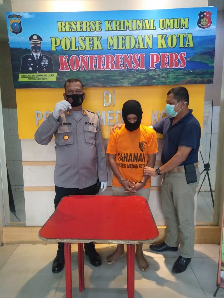 Kantongi Paket Kecil Sabu Paruh Baya Diringkus Reskrim Medan Kota