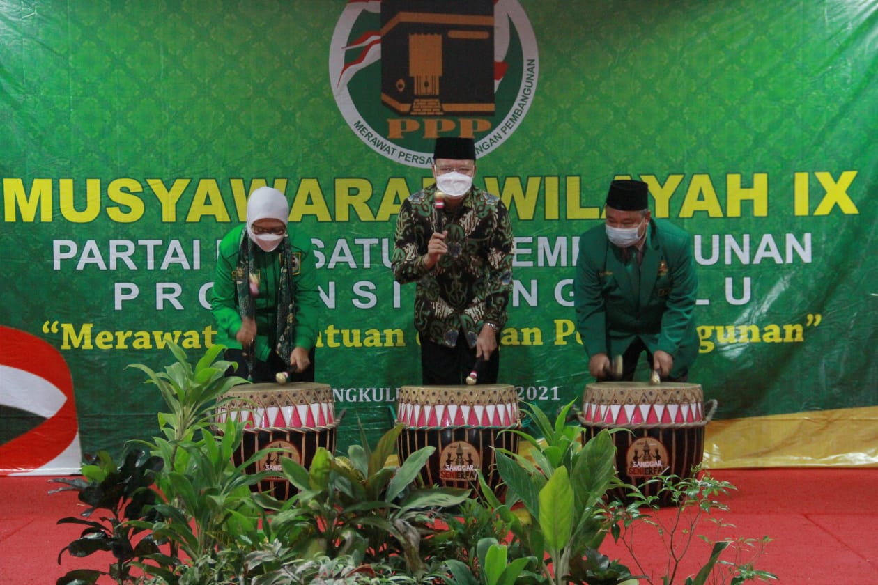 Muswil IX DPW PPP Bengkulu Gubernur Rohidin Ajak Semua Elemen Politik Jaga Demokrasi