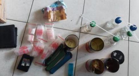 Gerebek Kampung Narkoba Lima Orang Berhasil Diamankan Polsek Sunggal