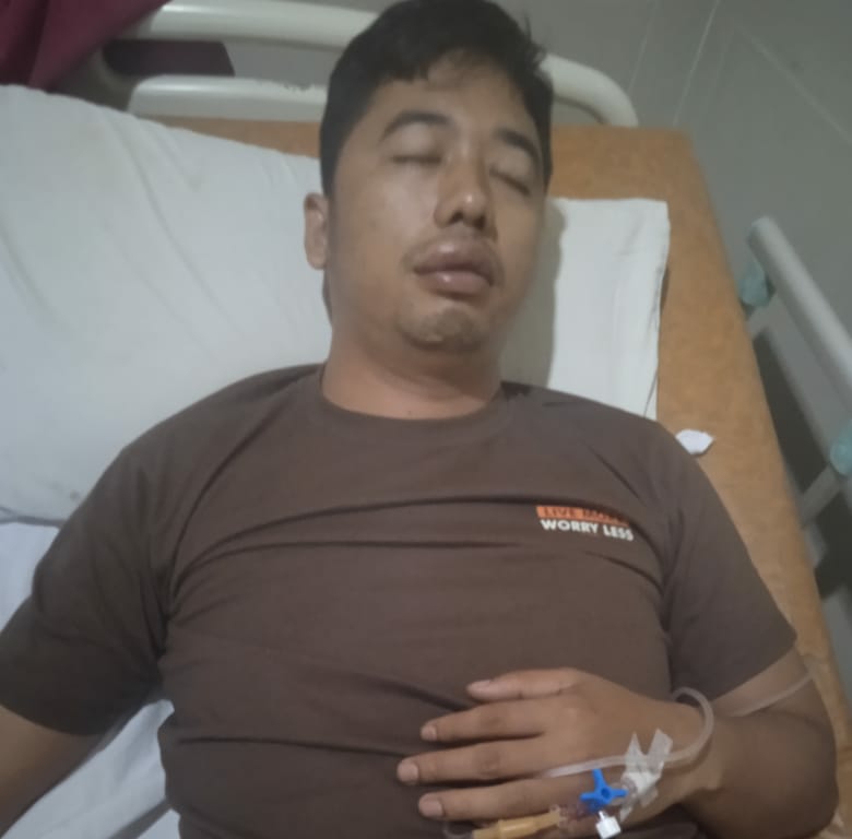 Preman Kampung Diduga Aniaya Supir Taksi Online di Perumahan DL Sitorus