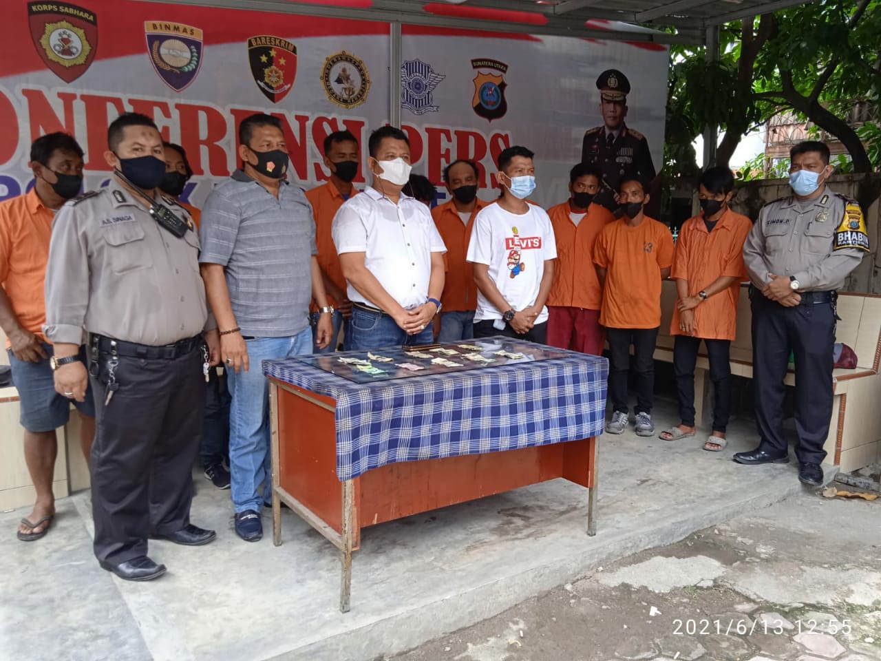 10 Preman Pelaku Pungli Berhasil Diamankan Polsek Medan Area