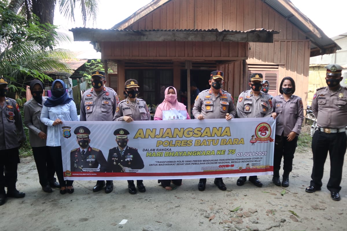 Polres Batu Bara Anjangsana Kediaman Warakauri Kecamatan Lima Puluh