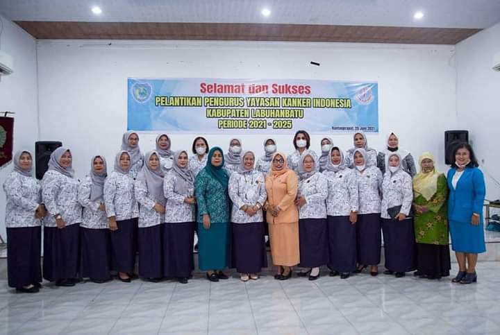 Ketua dan Pengurus Yayasan Kanker Indonesia Labuhanbatu Resmi Dilantik