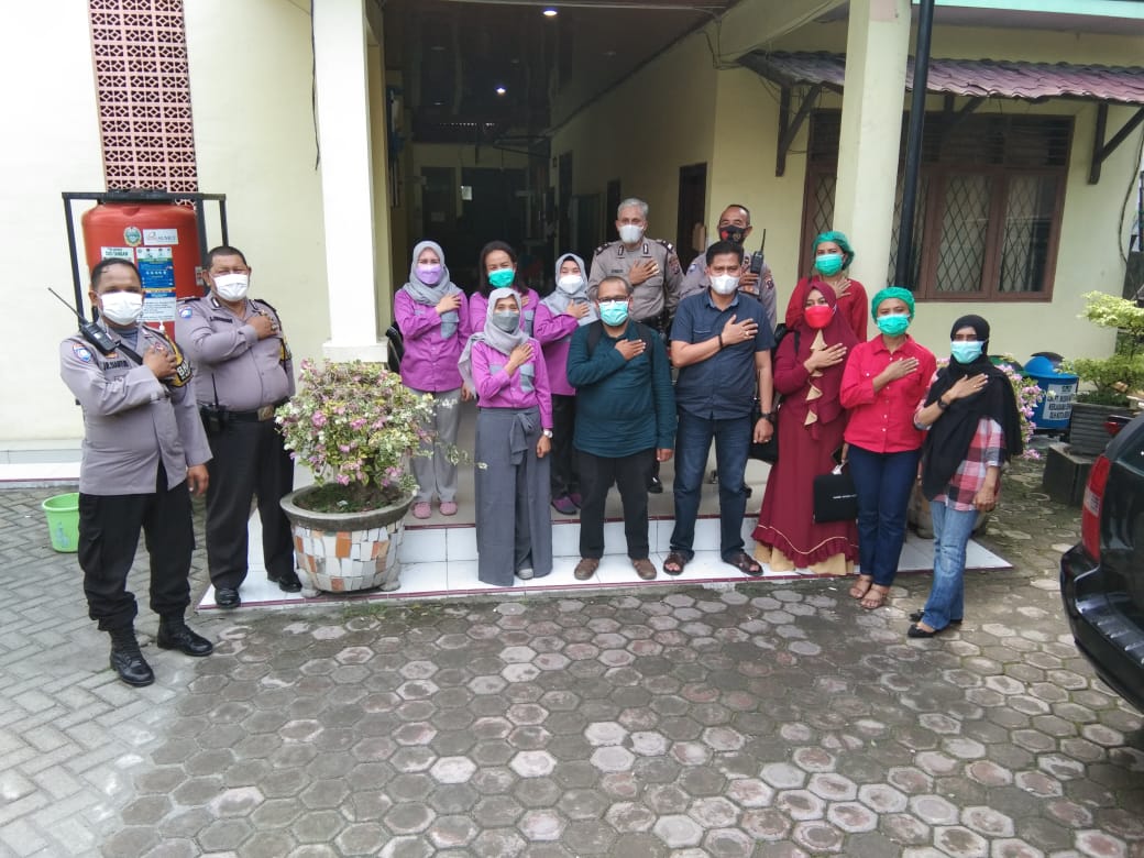 HUT Bhayangkara Polsek Medan Area Adakan Vaksinasi Massal