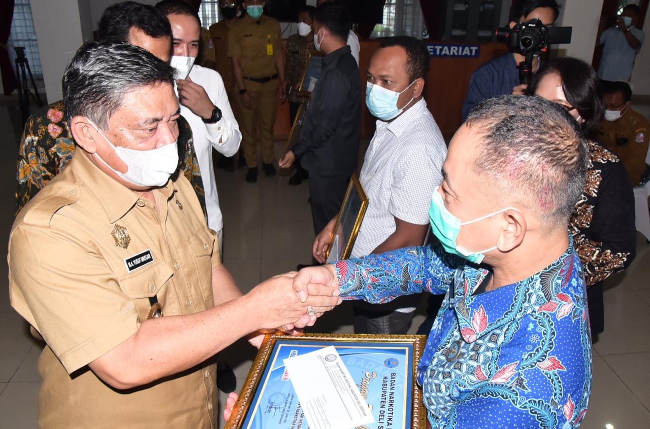 Wabup Deli Serdang Hadiri Peringatan HANI Tahun 2021 Secara Virtual