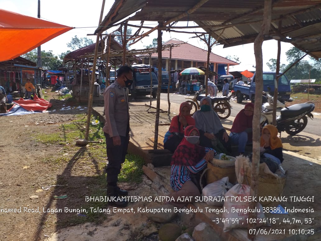 Patuhi Prokes, Polres Benteng Gelar Sambang Pasar