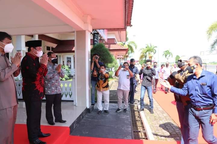 Wagub Rosjonsyah Sambut Kedatangan Kapolda Bengkulu yang Baru