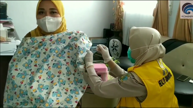 Diskominfotik Turut Sukseskan Vaksinasi Tahap II